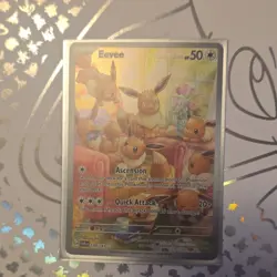 Pokemon Eevee Illustration Rare Holo 188/167 Twilight Masquerade HP 50 - Image 3