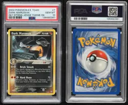 Dark Marowak (Non Holo - Deck Exclusive) Pokemon EX Team Rocket Returns PSA 10 - Image 3