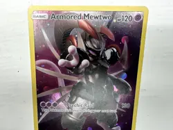Pokemon TCG Armored Mewtwo Holo Black Star Promo SM228 NM - Image 4