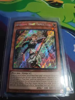 Yugioh! LP Spiritual Beast Tamer Lara - BLTR-EN017 - Secret Rare - 1st Edition L - Image 1