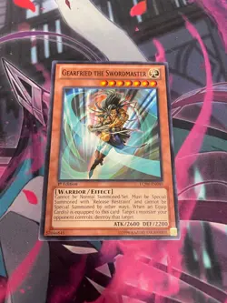 YUGIOH - GEARFRIED THE SWORDMASTER - LCJW - 1ST ED - NM - COMMON - Image 1