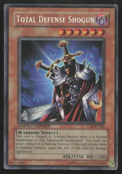 Yu-Gi-Oh 2004 Collectors Tin #CT1-EN001 Total Defense Shogun [DMG, Secret R] - Image 1