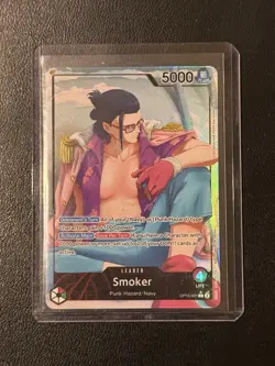 SMOKER OP10-001 Royal Blood Foil Alt Art Leader Parallel One Piece English - Image 1