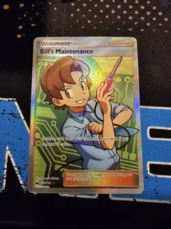 Bill's Maintenance Full Art 162/168 Sm-Celestial Storm Holo Card NM Condition - Image 1