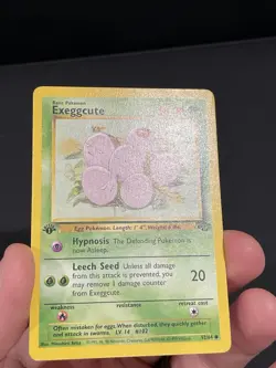 Pokemon Card 1ST EDITION Exeggcute Jungle 52/64 WotC Vintage 1999 LP/NM - Image 4