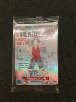 One Piece Monkey D. Luffy College Basketball US Voyage Promo Card - Image 1
