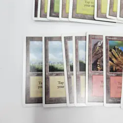 Lot of 27 Unlimited Magic The Gathering MTG Land Cards All Five Colors SP / NM - Image 3