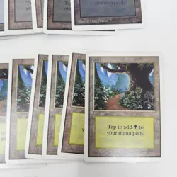 Lot of 27 Unlimited Magic The Gathering MTG Land Cards All Five Colors SP / NM - Image 4