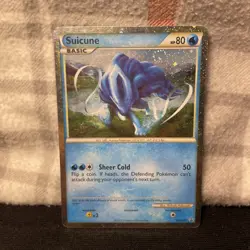 Pokemon Suicune Holo HGSS HGSS21 2010 English TCG Card - Image 1