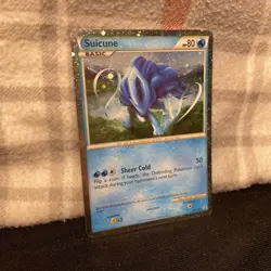 Pokemon Suicune Holo HGSS HGSS21 2010 English TCG Card - Image 2