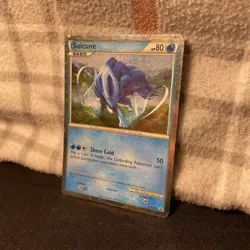 Pokemon Suicune Holo HGSS HGSS21 2010 English TCG Card - Image 3