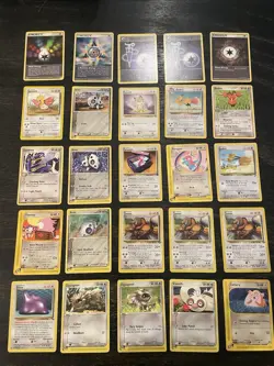 Pokemon TCG EX Ruby & Sapphire Chansey, Ditto, Aron 25 Card Vintage Lot Nintendo - Image 1