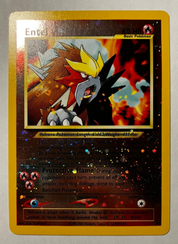 Entei Reverse Holo Black Star Promo 34 Pokemon Card LP - Image 1