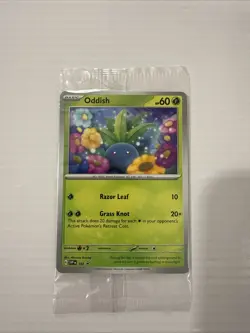 Oddish SVP 102 Path To The Peak Scarlet and Violet SEALED PROMO Pokemon Card - Image 1
