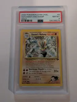 Giovanni's Machamp Holo - PSA 8 - Gym Challenge 6/132 - 2000 - Pokemon Card - Image 1
