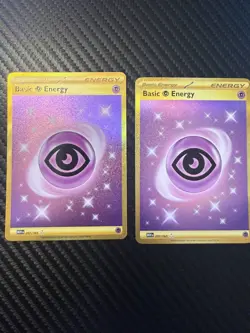 Psychic Energy Holo Gold 207/165 Scarlet & Violet 151 NM Pokemon Card 2 card lot - Image 1
