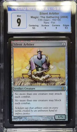 SILENT ARBITER Fifth Dawn Foil Rare CGC 9 Q++ MTG [Nostalgium] - Image 1