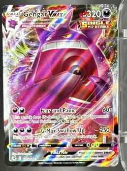 Pokemon TCG Gengar VMAX 157/264 Swsh08: Fusion Strike NM - Image 1