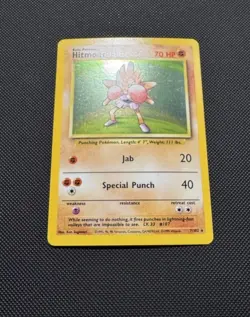 Pokemon TCG Hitmonchan 7/102 Base Set Rare Holofoil Near Mint Original 1999 WoTC - Image 2
