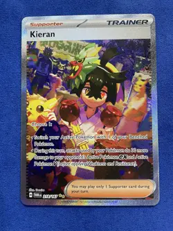 Pokemon TCG Kieran Scarlet & Violet-Twilight Masquerade 218/167 Holo Special... - Image 1