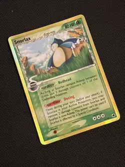 Snorlax Delta Species 10/101 EX Dragon Frontiers Holo Rare Pokemon TCG 2006 - Image 2