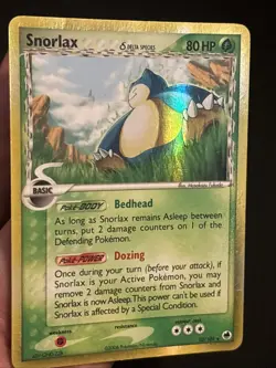 Snorlax Delta Species 10/101 EX Dragon Frontiers Holo Rare Pokemon TCG 2006 - Image 4