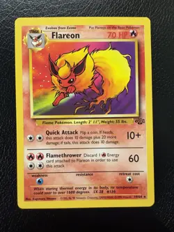 Pokemon TCG - Flareon Jungle 19/62 Rare TCG Non-holo NM - Image 1