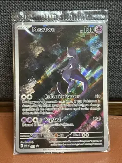 Pokemon TCG 151 UPC Promo Mewtwo SVP052 Illustration Rare Sealed - Image 1