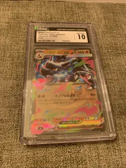 Pokemon CGC 10 Mega Charizard X ex 013/080 M2 Inferno X Holo Japanese - Image 1