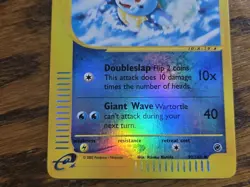 Pokemon Base Set Expedition # 92/165 Reverse Holo WARTORTLE ((not been played)) - Image 3