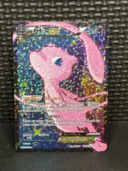 Pokemon Mew EX TCG Full Art Holo Ultra Rare Radiant Collection RC24/RC25 LP - Image 1