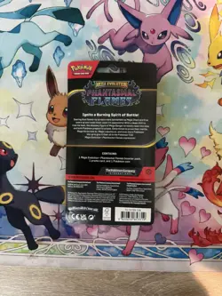 New Pokemon TCG Phantasmal Flames Blister Pack Whimscott Promo with coin Sealed - Image 2