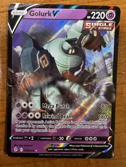 Golurk V 070/203 Ultra Rare Evolving Skies Pokemon TCG Near Mint - Image 1