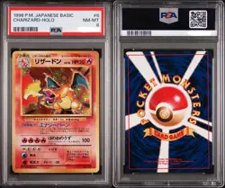 1996 Pokemon Japanese Base Set Holo Charizard #6 PSA 8 NM-MT - Image 3