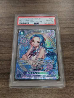 2025 ONE PIECE JAPANESE EB03 ALTERNATE ART #024 NEFELTARI VIVI PSA 10 - Image 1