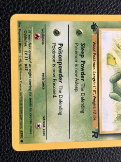 Oddish 1st Edition Team Rocket Set 63/82 Pokemon Card - Image 3