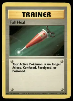 Full Heal 82/102 Base Set Pokemon TCG trading card - Image 1