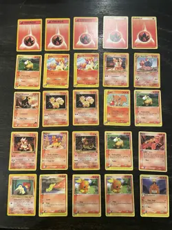 Pokemon TCG Nintendo Magmar, Cyndaquil, Torchic 25 Vintage Card Lot EX Sets - Image 1
