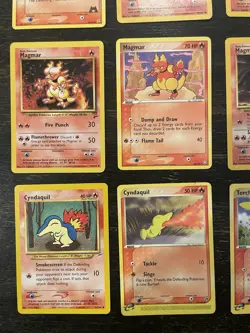 Pokemon TCG Nintendo Magmar, Cyndaquil, Torchic 25 Vintage Card Lot EX Sets - Image 2