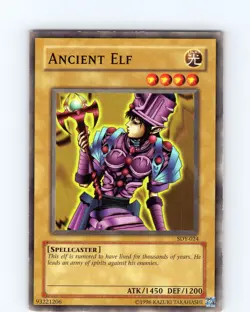 Yu-Gi-Oh TCG Ancient Elf SDY-024 Unlimited Regular Common Card Played LP - Image 1