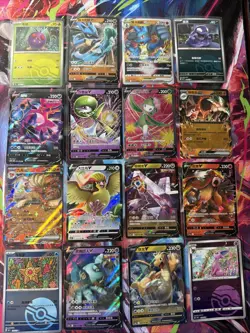 Pokemon 16 Card Lot nm V Max Mega Amazing Ex HOLO Rare Hits Only F62 - Image 1