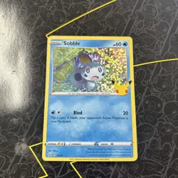 Sobble 24/25 McDonald’s 25th Anniversary Holo Promo Pokemon Card - Image 1