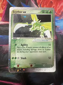Scyther EX Holo Rare Ruby and Sapphire Card 102/109 Lightly Played - Image 1