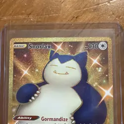 Snorlax 224/198 Pokemon Chilling Reign Sword & Shield Gold Secret Rare Card - Image 3