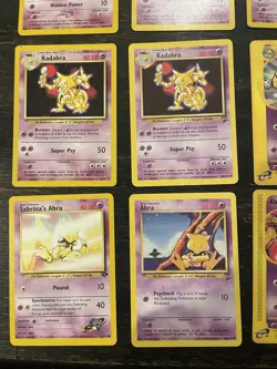 Pokemon TCG Kadabra, Abra, Haunter, Unown Psychic 25 Vintage Card Lot Nintendo - Image 2