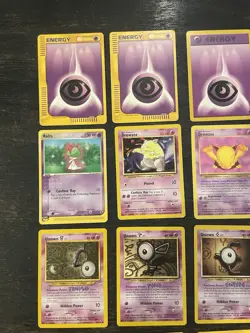 Pokemon TCG Kadabra, Abra, Haunter, Unown Psychic 25 Vintage Card Lot Nintendo - Image 3