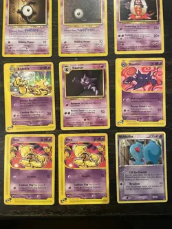 Pokemon TCG Kadabra, Abra, Haunter, Unown Psychic 25 Vintage Card Lot Nintendo - Image 4