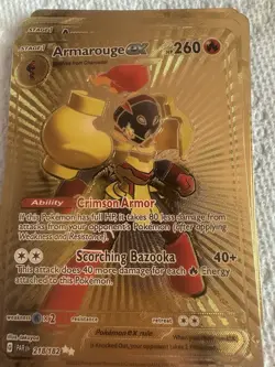 Armarouge GX Gold Foil Fan Art /Display Card NM - Image 1