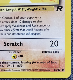 1st Edition Diglett - Team Rocket - #52/82 - Vintage Pokemon Card 2000 WOTC - Image 4