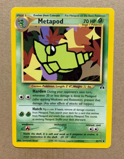 Metapod 42/75 Neo Discovery - Uncommon Pokemon Card - NM/Mint - Image 1